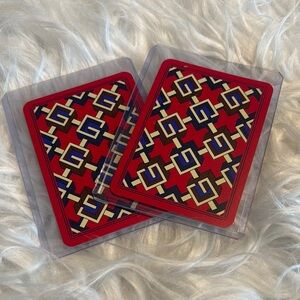Gucci Black and Red Playing Cards